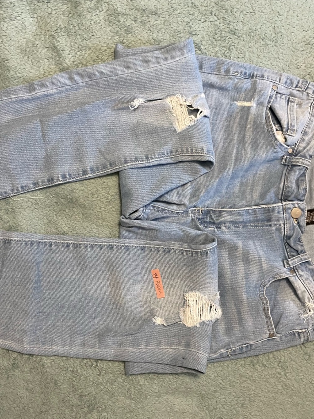 d. jeans Light Blue Distressed Skinny Jeans